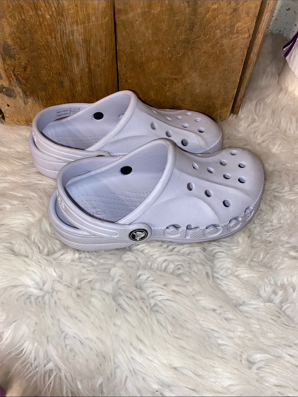 Crocs Gray Slip On Kids Shoes